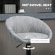image 4 of HOMCOM Modern Swivel Bar Stools Set of 2 with Adjustable Height