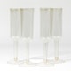 image 1 of Gold Glitter Plastic Champagne Glasses - Pack of 4