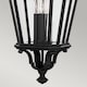 image 5 of Cotswold Lane 3 Light Large Outdoor Ceiling Chain Lantern Black, E14