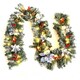 image 2 of Living and Home 270cm Artificial Greenery Christmas Garland - Blue Poinsettia
