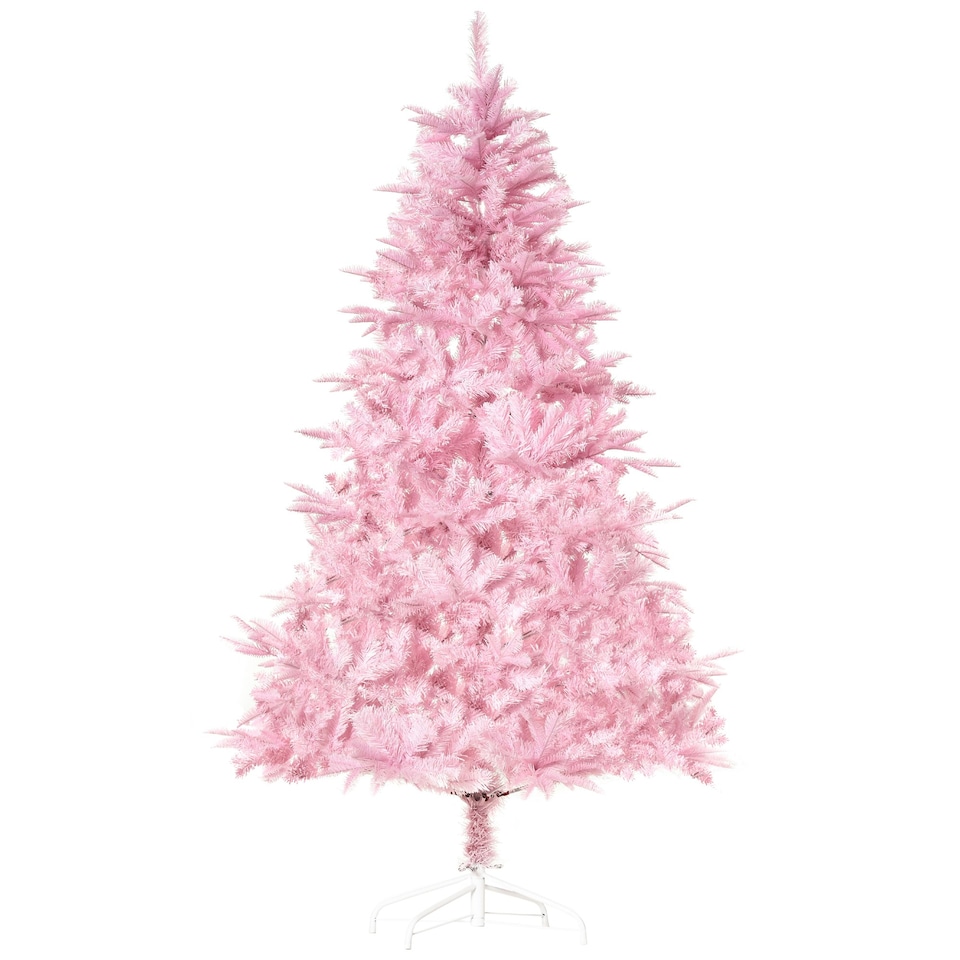 image 1 of HOMCOM 5FT Artificial Christmas Tree w/ Automatic Open for Home Party Pink