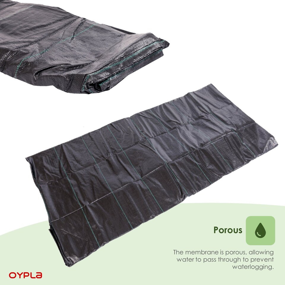 image 1 of 4m x 10m Heavy Duty Weed Control Ground Cover Membrane Sheet