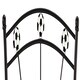 image 2 of 3ft Single Football headboard.Metal black soccer, sports bed head end. 3ft Single Black | 3ft Single