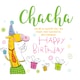 image 2 of Chacha Hashtag Birthday Card