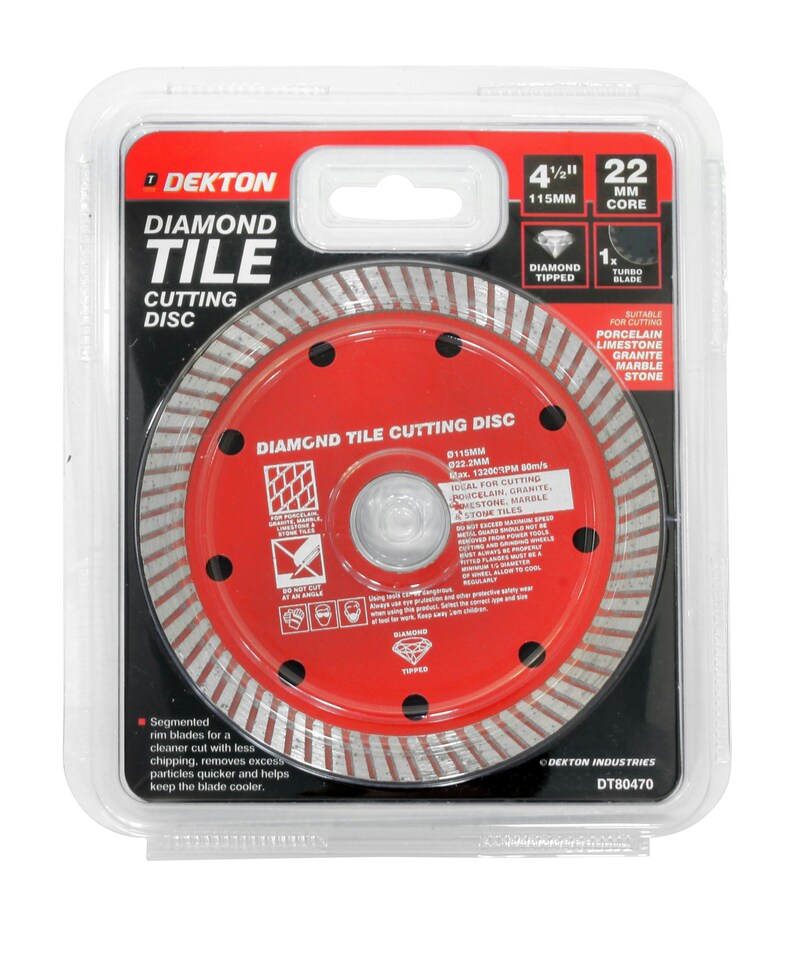 image 1 of 115mm Turbo Tile Diamond Cutting Disc Angle Grinder Blade Porcelain Stone 4.5"