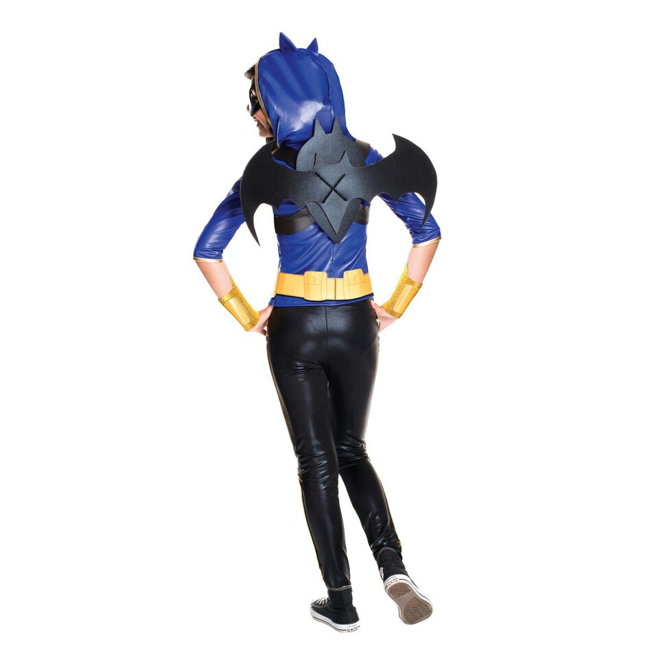 image 1 of DC Super Hero Girls Childrens/Kids Batgirl Logo Costume - Blue/Black - 3-4 Years 3