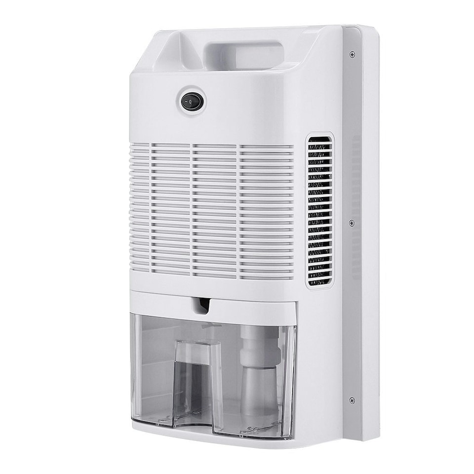 image 1 of Living and Home Silent Dehumidifier with Remote Control & Drain Hose - White