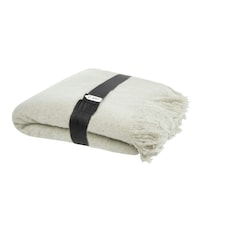 Seasons Faux Mohair Blanket - Light Grey - One Size