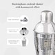 image 3 of Buckingham Cocktail Shaker Stainless Steel 750 ml , hammered effect | Silver | M