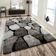 image 1 of Home Republic Pebbles Shaggy Rug - 80 x 150 Silver