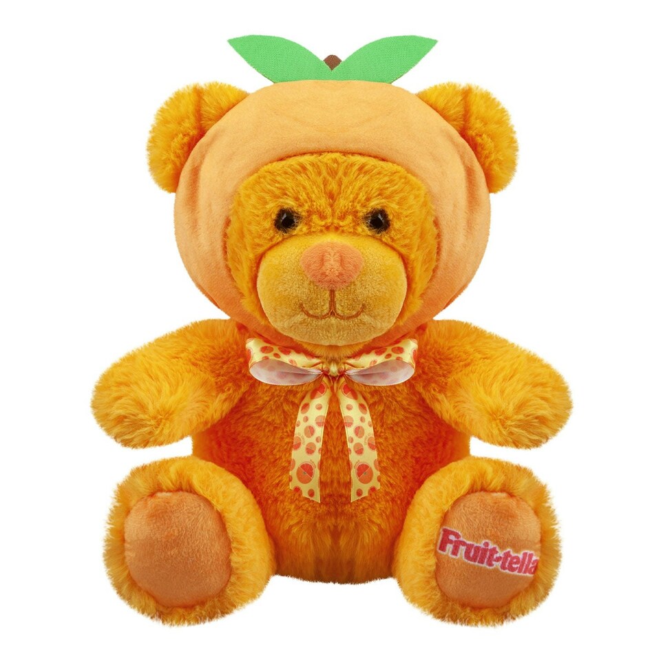 image 1 of Fruit-tella Orange Bear Soft Toy Plush Cute Cuddly Fluffy Plushie 23cm Orange