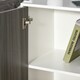 image 8 of HOMCOM Side Cabinet with 2 Door and 2 Drawer for Home Office, Grey Black