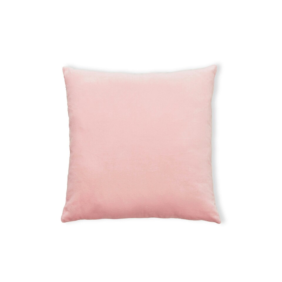 image 1 of BHS Matte Velvet Cushion, Pink