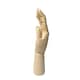 image 9 of Pack of 3 Large Wooden Right Hand Manikins 30cm (12")