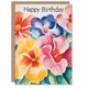 image 1 of Begonia Flowers Bright Floral Watercolour Her Birthday Card