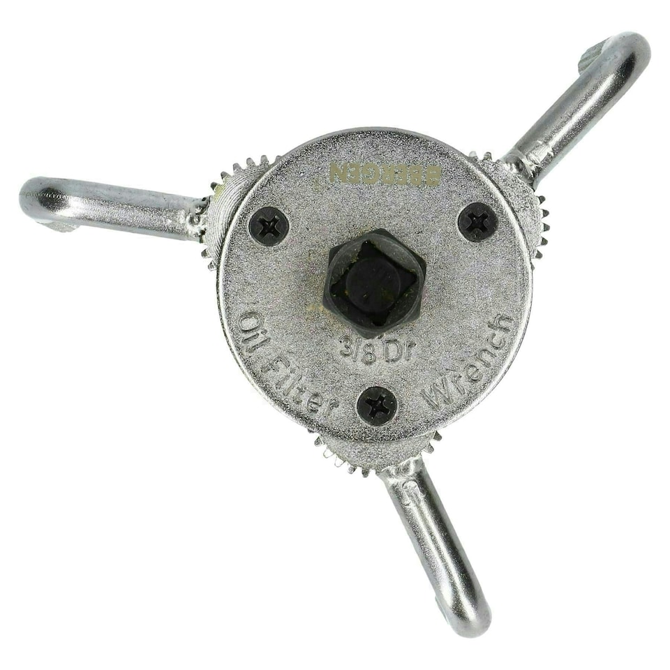 image 1 of Adjustable Oil Filter Wrench Remover Tool 3 Legged 3/8" 1/2" Drive 65 - 120mm