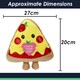 image 7 of Pizza Soft Toy Cute Plushie Huggable Cuddly Stuffed Toy 20cm Yellow