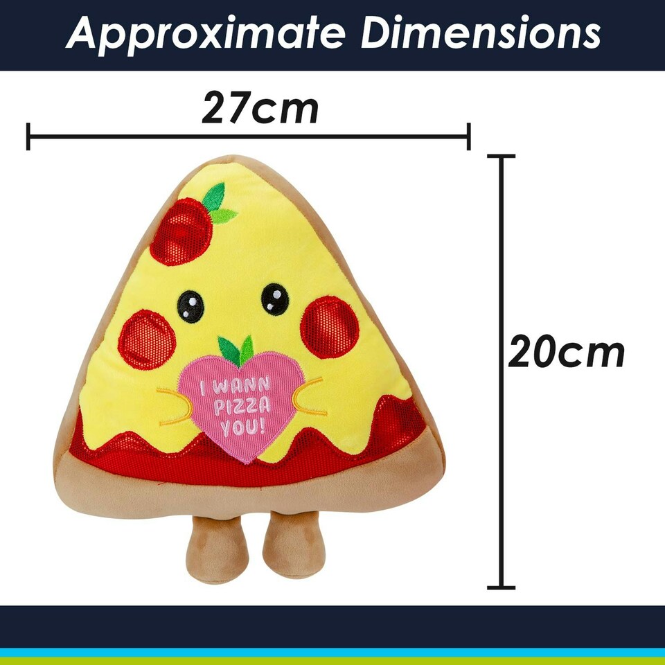 image 1 of Pizza Soft Toy Cute Plushie Huggable Cuddly Stuffed Toy 20cm Yellow