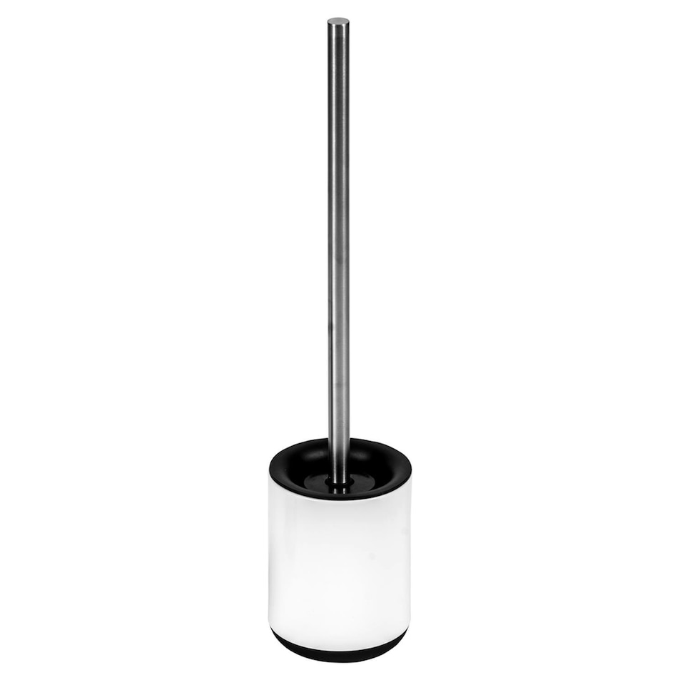 image 1 of Showerdrape Rondo White Toilet Brush & Holder