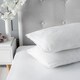 image 2 of Microfibre Soft Pillow Pair Hollowfibre Filling Soft Non Allergenic Cover White