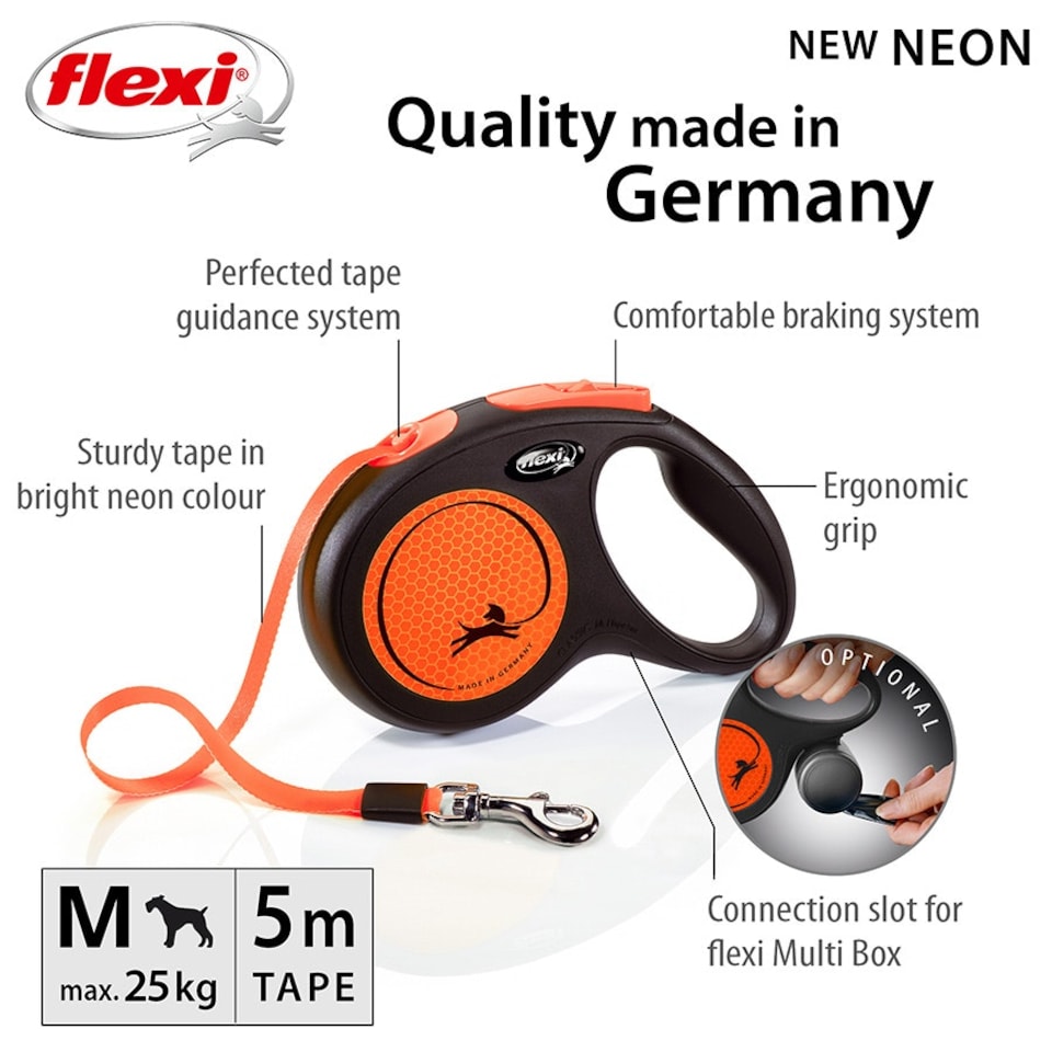image 1 of Flexi New Neon Tape M Orange 5m 1-25kg