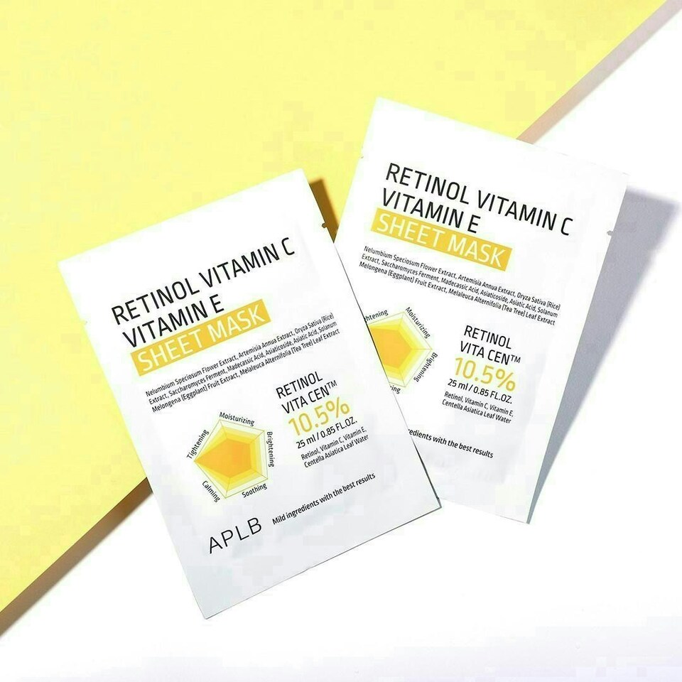 image 1 of APLB Retinol Vitamin C Vitamin E Sheet Mask
