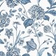 image 1 of Rasch Amelie Hydrangea Wallpaper - Blue/White - 10.05m x 0.53m Blue