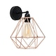 image 4 of ValueLights Cambourne Industrial Black Indoor Wall Light Black Shade