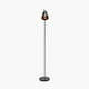 image 7 of Black and Brushed Brass Task Floor Lamp Black | Gold