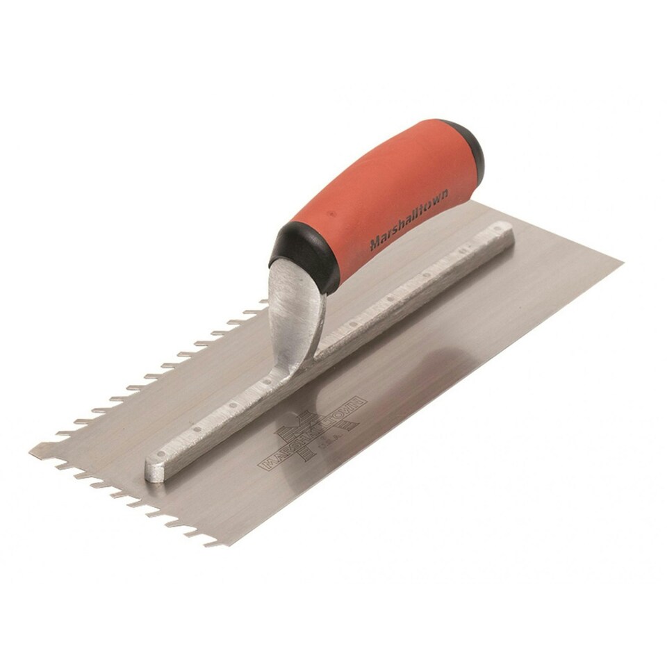 Marshalltown Layflat Notch Trowel - Multi Colour - 10mm Notch, 11 x 4.1/2in
