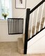 image 9 of Safetots Top of The Stairs Screw Fitted Stair Gate, Black Wooden, 63.5cm - 105.5cm, Wood Baby Gate, Screw Fit Safety Barrier, Stylish and Practical Safety Gate