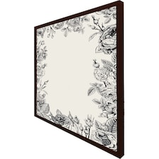 Hand drawn roses (Picture Frame) Brown | L
