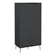 image 1 of Cumbria Wardrobe with 2 Doors + 2 Drawers Dark Grey