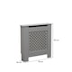 image 8 of Small Radiator Cover MDF Wooden Home Decorative Modern Design | Grey