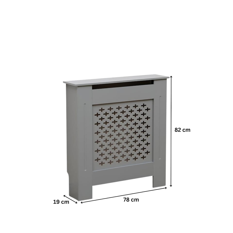 image 1 of Small Radiator Cover MDF Wooden Home Decorative Modern Design | Grey