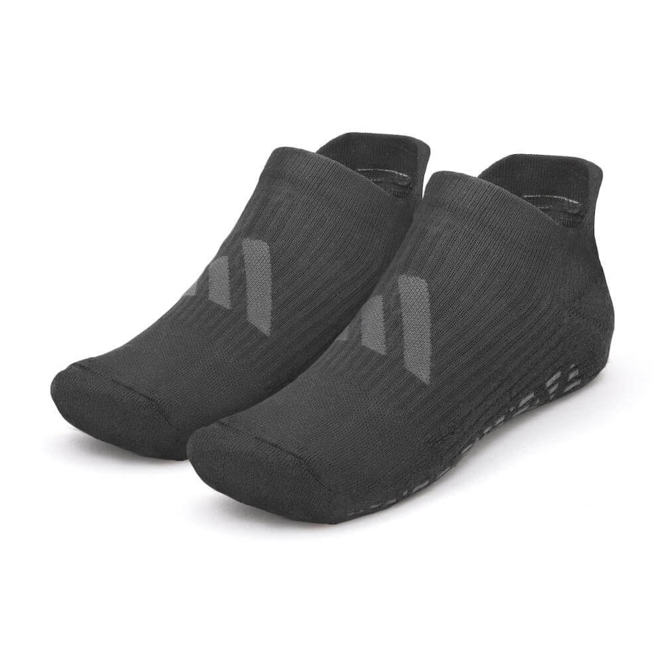 image 1 of Adidas Studio Grip Socks — Cotton-blend, Silicone-Grip Non-Slip Socks for Yoga, Pilates and Studio Workouts. | Multi | Black | L