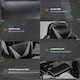image 6 of Vinsetto Ergonomic Gaming Chair Manual Reclining Chair with Footrest Grey