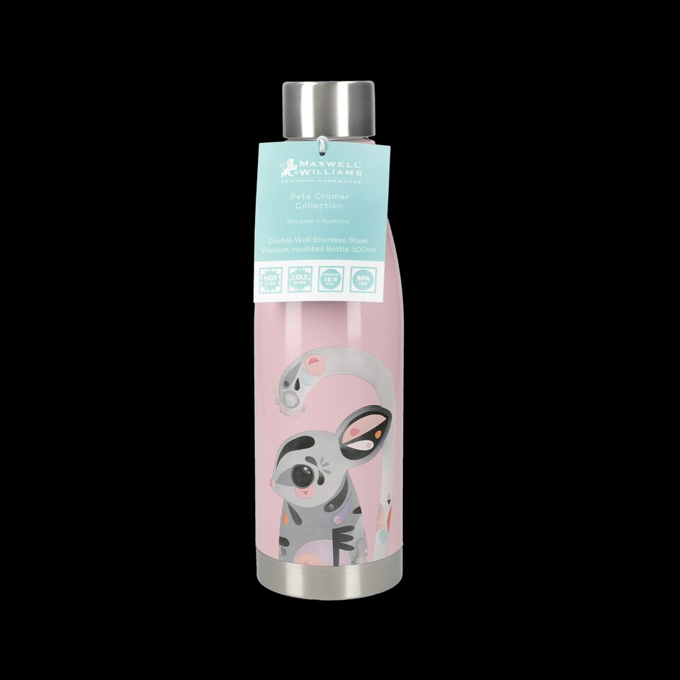 image 1 of Maxwell & Williams Water Bottle Pink Insulated 500ml