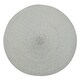 image 1 of Walton & Co Dove Grey Circular Ribbed Placemat