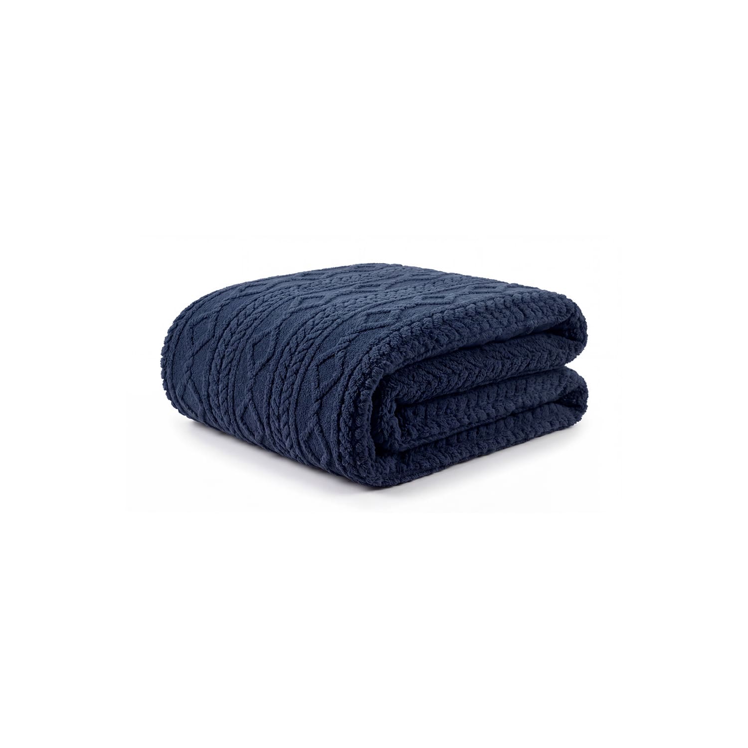Helsingborg Teddy Baltic Blue Sherpa Fleece Throw