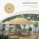 image 6 of Outsunny 3 x 4m Gazebo Canopy Replacement Gazebo Roof Cover, Khaki