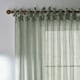 image 2 of Yard Nimbus Sheer Eucalyptus Tie Top Curtain Panel 290 x 250 cm Multi