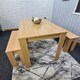 image 8 of Dining Table Set with 2 Benches Dining Room and Kitchen table set of 2 Brown