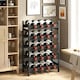 image 7 of HOMCOM Wine Rack Freestanding 5-Tier 20-Bottle Capacity Black