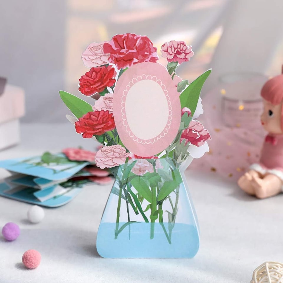 image 1 of Blooming Tulip Wishes 3D Pop Up Greeting Card