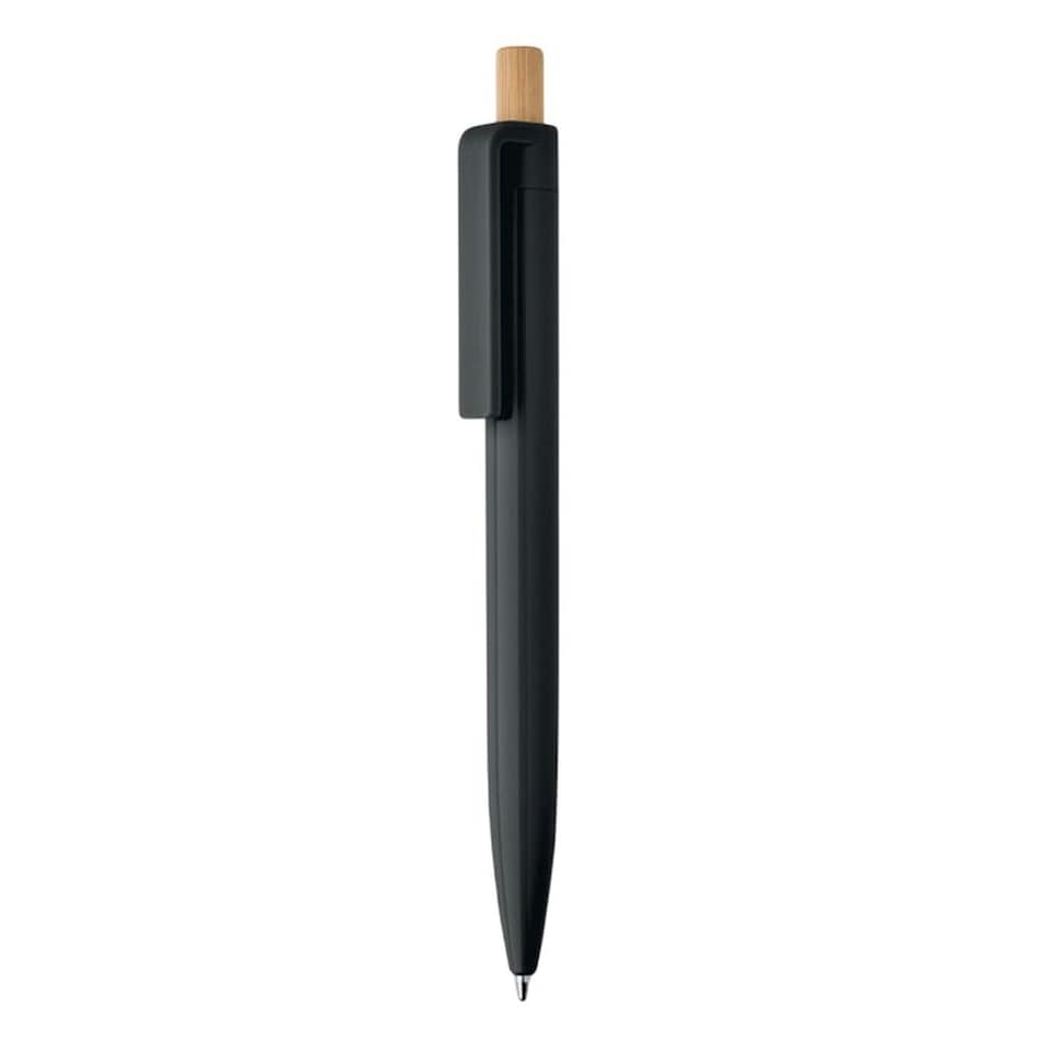 image 1 of MidOcean Penu Bamboo Details Ballpoint Pen - Black - 1.1cm x 13.4cm x 1.5cm