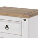 image 8 of Corona Premium Bedside Cabinet - Mexican Pine Design with Dovetail Drawer and Metal Hardware | White | White Wax | One Size | 1