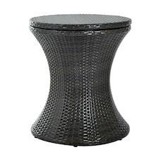 Outsunny Rattan Ice Bucket Activity Bar Cooler Table Beer Patio