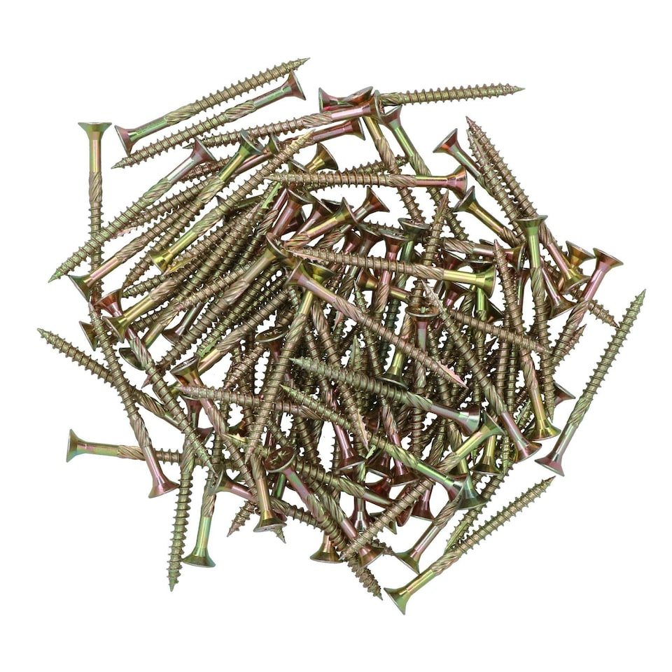 image 1 of Countersunk Wood Screws 5.0 x 60mm Serrated Edge Prevent Splitting PZ2 500pc