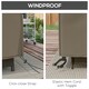 image 4 of Outsunny Large Patio Garden Furniture Set Cover, 600D Oxford, 230 x 230 x 70 cm Grey